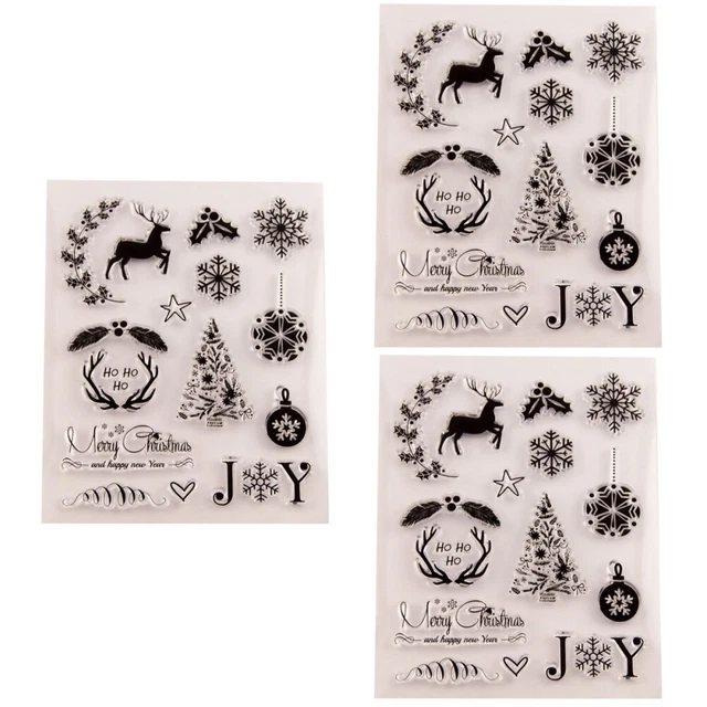 3 stücke klar stempel transparent dichtstempel für diy scrapbooking handwerk pho