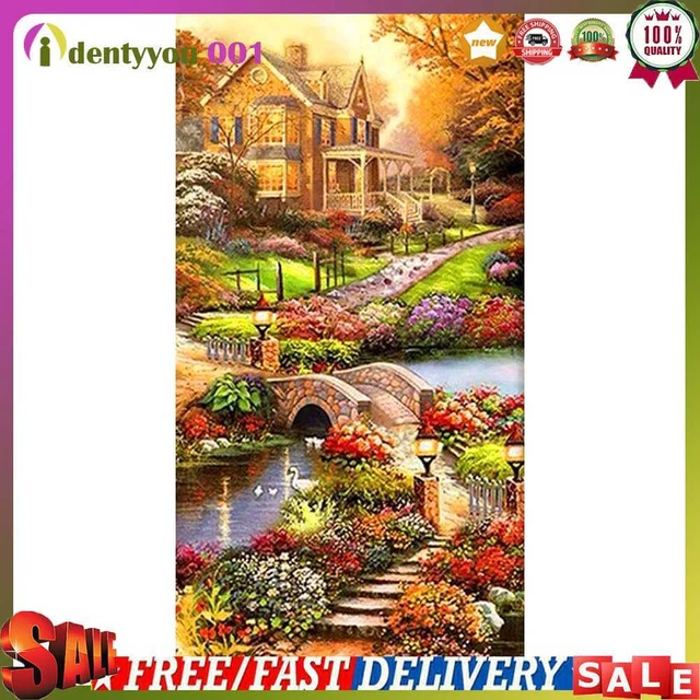 Idyllic 5D DIY Full Round Drill Rhinestones Diamond Painting Embroidery Kits