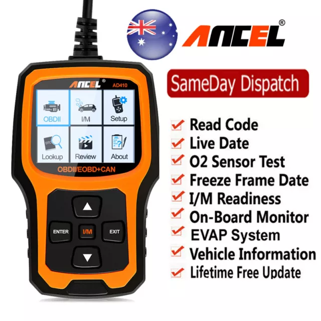 ANCEL OBD2 EOBD Fault Code Reader Diagnostic Scanner Car Engine Scan Tool AU