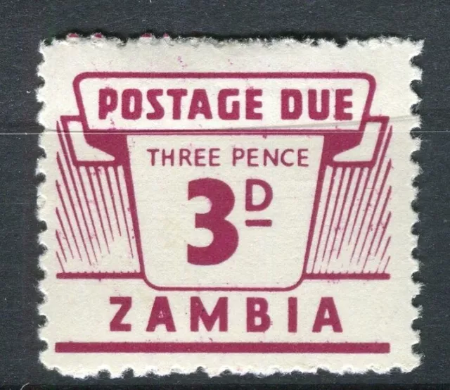 ZAMBIA; 1964 franqueo temprano debido edición como nuevo con bisagras 3D. valor