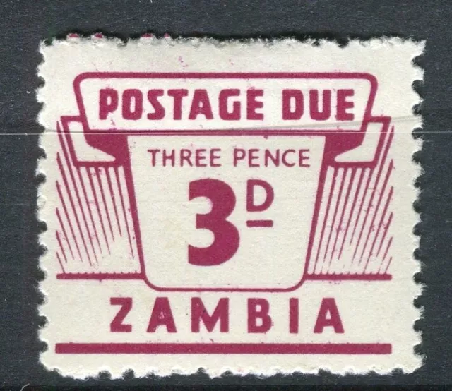 ZAMBIA; 1964 spedizione anticipata emissione scadenza nuovo di zecca incernierato 3d. valore