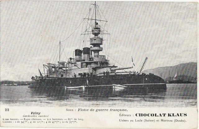 CPA 44 NAVY MILITARY ST NAZAIRE Le ""VALMY"" Battleship Coast Guard 1892-1911
