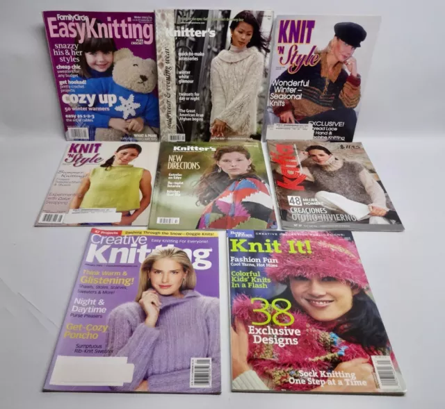 Lot of 8 Assorted Knitting Magazines 1999 - 2005