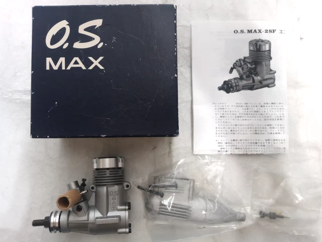 O.S. MAX 28F Airplane Glow Engine & 762 Muffler NEW $233.96 - PicClick AU