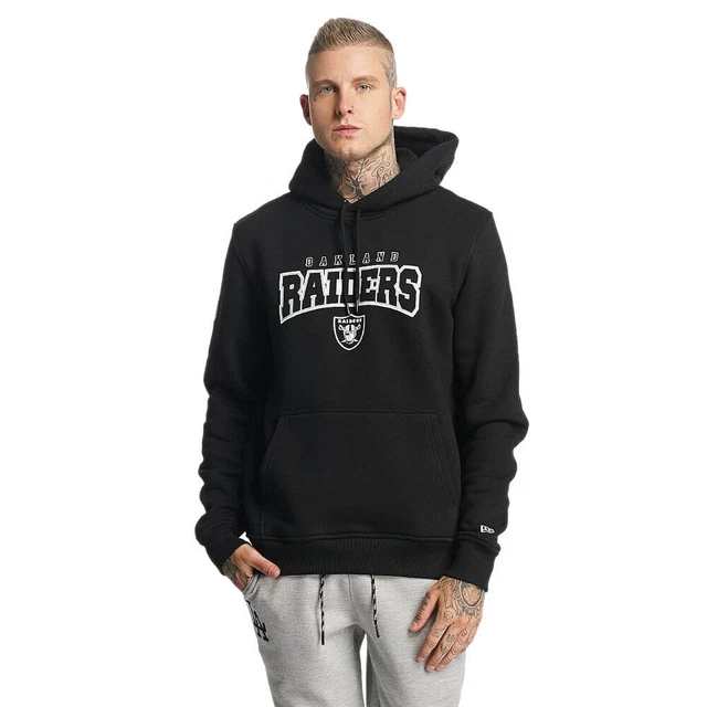 NEW ERA Felpa UOMO Cappuccio NFL Mens "Ultra Fan Po Hoody" OAKLAND RAIDERS Nuova