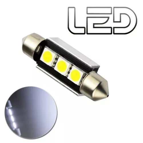 1 Leuchtmittel Pendelverkehr C10W Weiße LED 41 MM 41mm Widerstände Anti Fehler