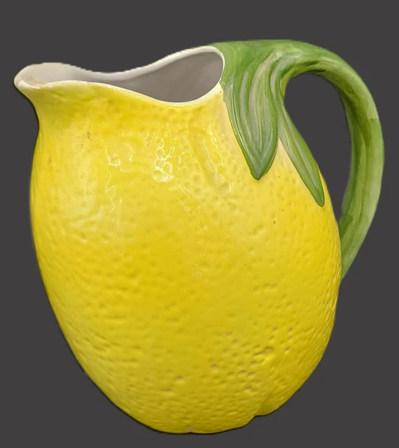Boch Frères Keramis - Pichet / pichet Art Déco jaune citron