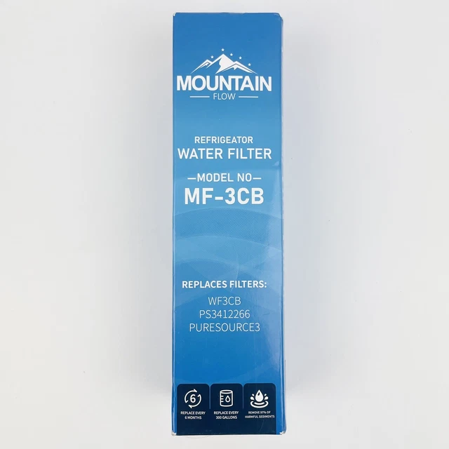 MOUNTAIN FLOW REFRIGERATOR Water Filter Model Number MF3CB 16.97