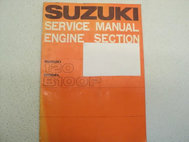 1967 Suzuki 120 B100P Service Manual (K) #C226