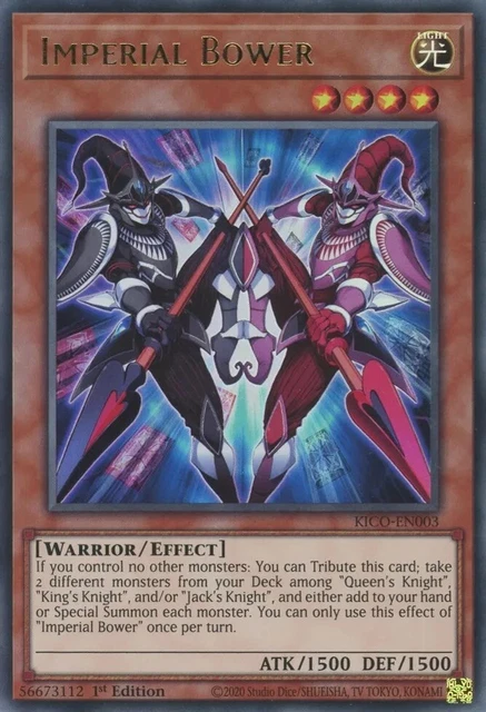 Yugioh Imperial Bower Kico-En003 - Ultra Rare - Kings Court - Pack Fresh