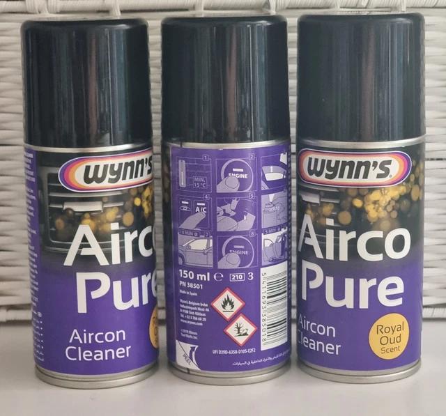 3 detergenti sistema aria condizionata antibatterico Wynn's Airco-Pure Royal Oud 150 ml