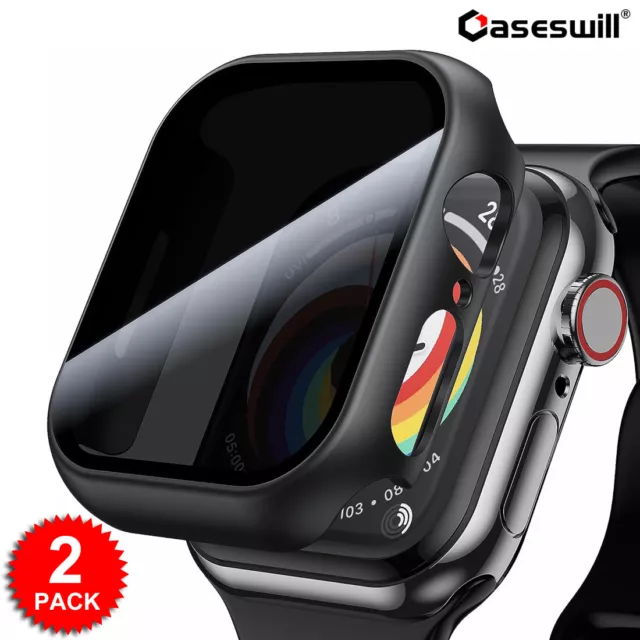 For Apple Watch Ultra Series 8 7 6 5 SE Hard Case with Privacy Screen Protector