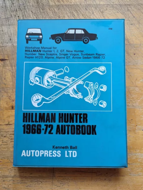Hillman Hunter (Inc. Humber, Singer, & Sunbeam Rapier Versions) Workshop Manual