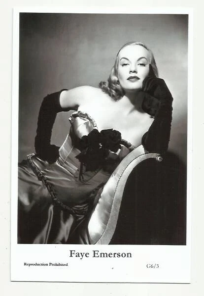 (Bx24) Faye Emerson Swiftsure Photo Postcard (G6/3) Filmstar Pin Up Glamor