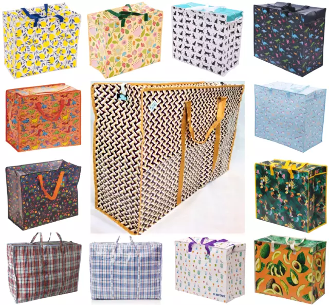 Extra Strong and Durable Laundry Bags Jumbo Shopping, Moving, Storage - UK Stock