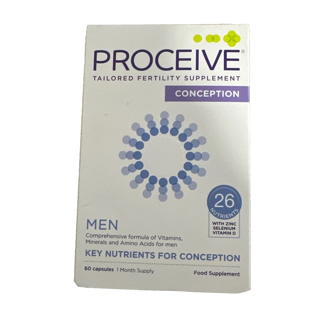 PROCEIVE MEN ADVANCED Fertility Supplement 60 Capsules £20.05 - PicClick UK