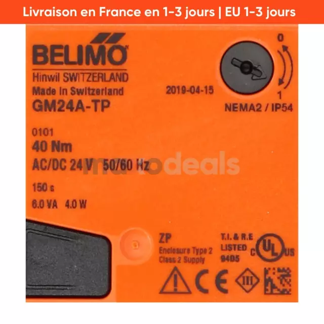 Belimo GM24A-TP Open/Close Damper Actuator New NFP 3