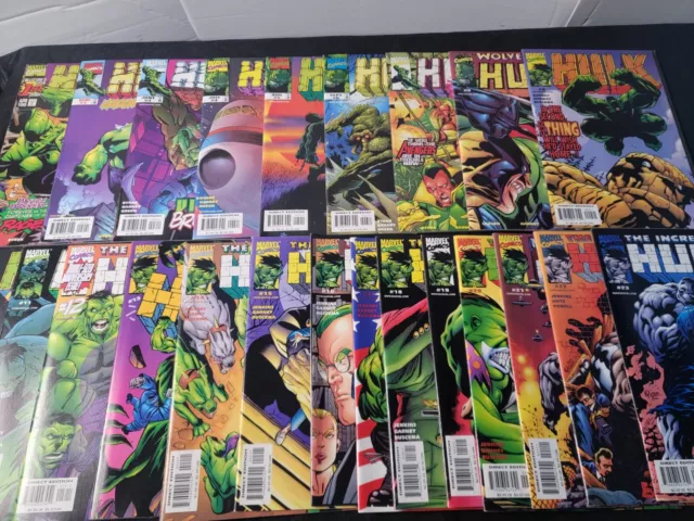 Hulk  Volume 2   #1-23  Full Run   23 Books  High Grades  Low Print Runs  Nm