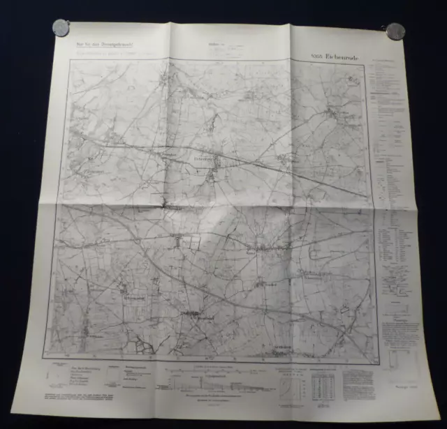 Eichenrode i.d. Neumark / Dębinka, Landkarte Meßtischblatt 4355, Sorau, 1940