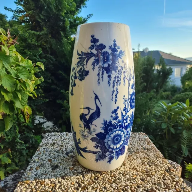 Schumann Arzberg Bodenvase Blaue Blume Höhe 46 cm