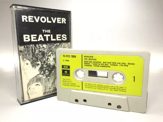 The Beatles REVOLVER Cassette TCPCS7009 **UK 1ST ISSUE 1970** GREEN PAPER LABELS