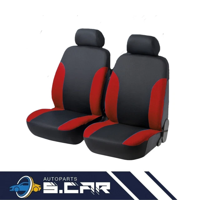Coprisedili Auto Universali In Eco-pelle Nero - Set 4 Pezzi Con Airbag, Per Guidatore E Passeggero - Foto 5