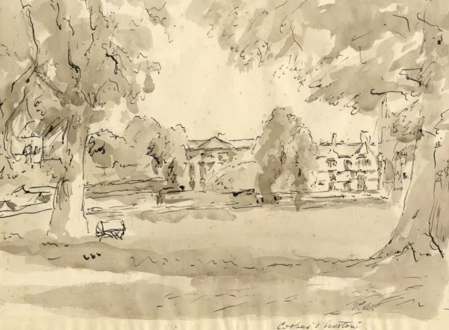 Vernon Wethered NEAC, Corpus Christi & Merton College,Oxford –c1920s watercolour