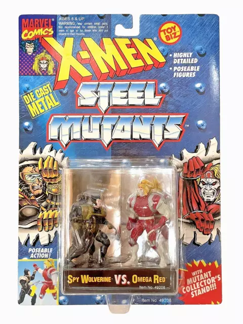 X- Men 1994 Marvel Comics Steel Mutants Spy Wolverine vs Omega Red Figures 49208