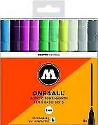 Molotow One4All 127 Hs 10er Basic Set De 3 10 Marker Paint Lack Acrylique 127HS