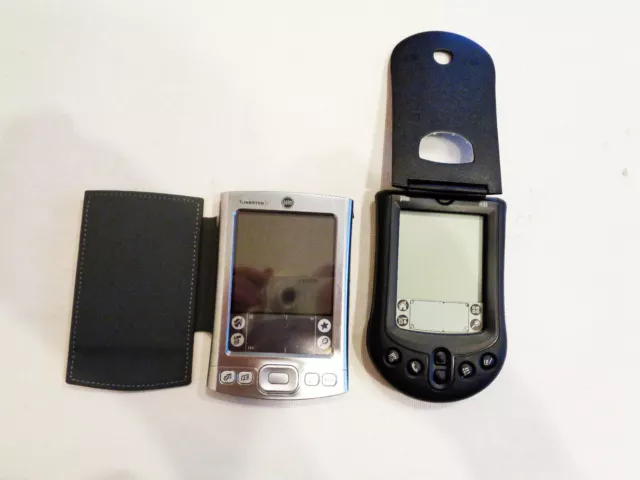 PALM m105 & Tungsten Handheld Pocket PDAs, Plus m105 Cradle, Untested, Used