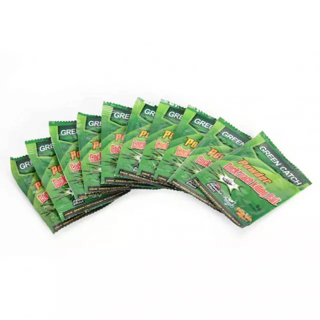 Green Leaf Powder Killer Bait Repeller Kill Trap Control (50 paquets)