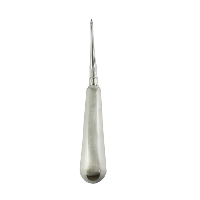 French Steel Straight Apical Root Tip Dental Elevator DEL 34 – Surgical Grade, Autoclavable