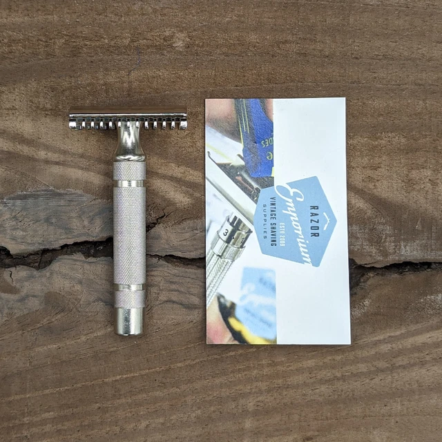 REVAMPED! 1930s Gillette NEW Long Comb DE Safety Razor - Shave Ready & Stunning!