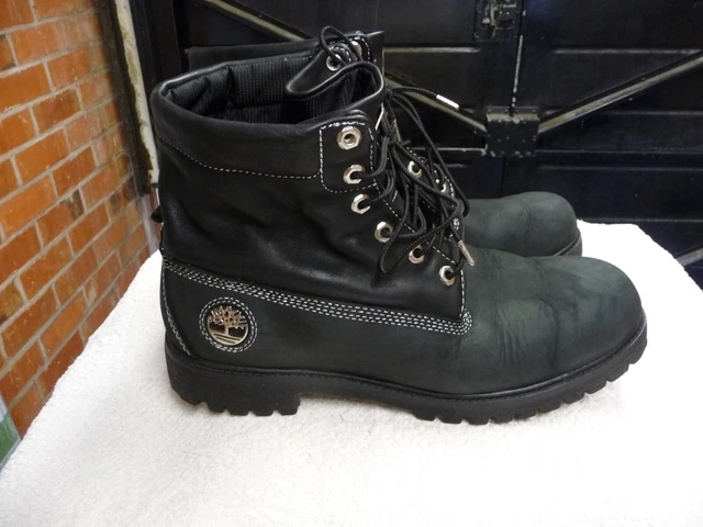 Timberland black roll top boots deals
