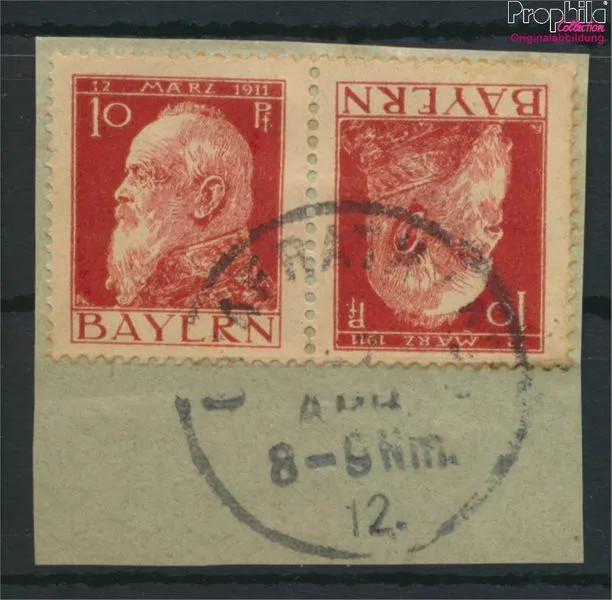 Briefmarken Bayern 1911 Mi K2III gestempelt(9616679