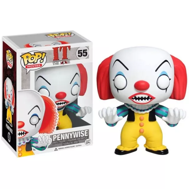 FUNKO POP! MOVIES IT The Movie Pennywise Black Light #55 EE Excl w