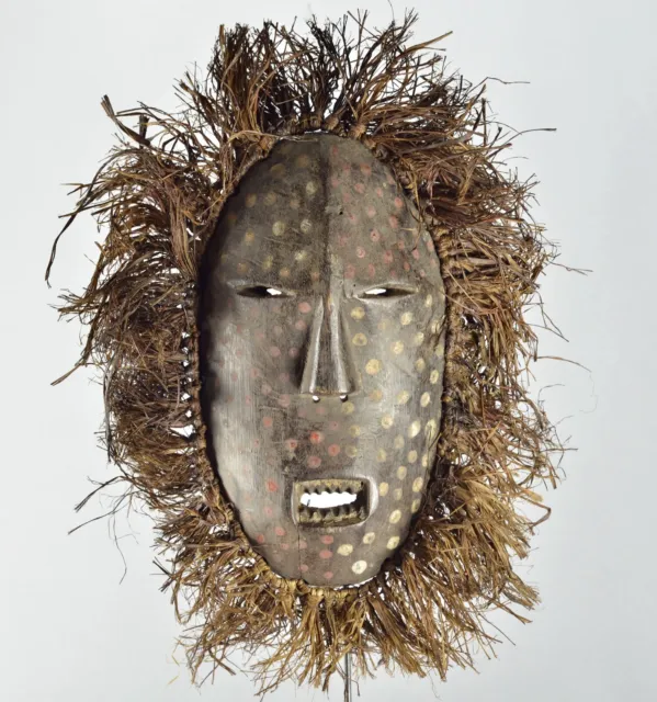 Powerful  BALI wood Mask Ituri Area Ndaaka  Congo African Tribal