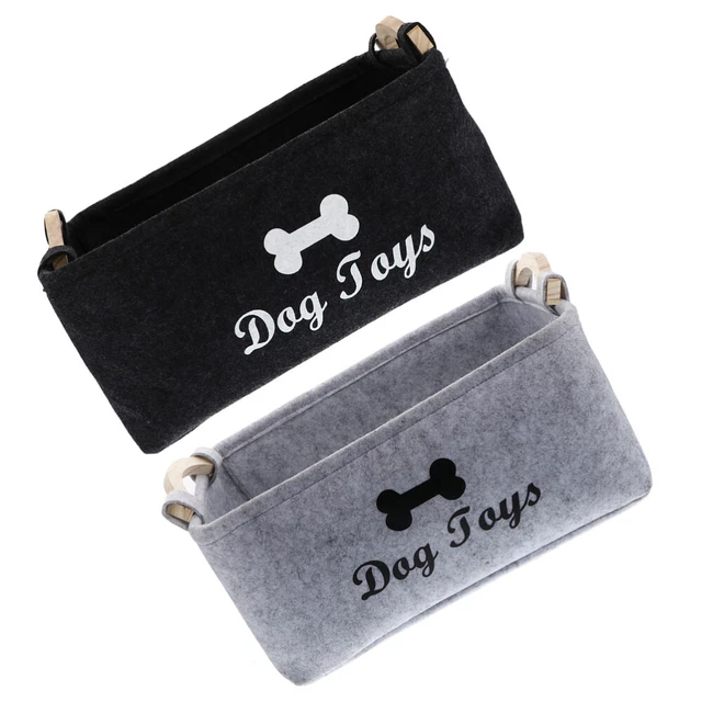 2 Pz Pet Toy Box Storage Organizzatore Pet Dog Toy Basket Basket Dog Toy Box