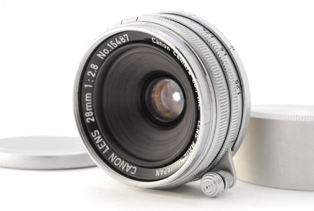 【Vintage MINT 】 Canon 28mm F/2.8 LTM L39 Leica Screw Mount Lens From JAPAN