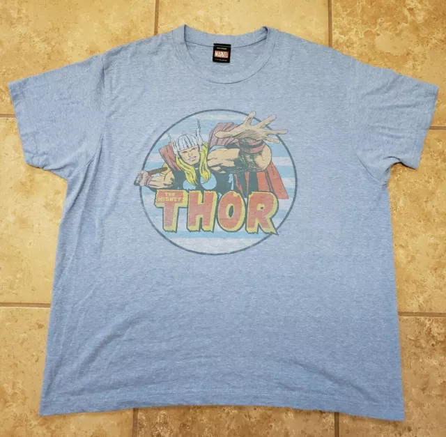 Vintage Mad Engine Marvel T-Shirt Tee The Mighty Thor Ragnarok sz Large RARE