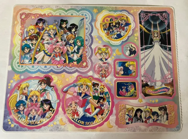 sailor moon anime Sticker Sheet from Japan Bandai Princess Serenity + Inner