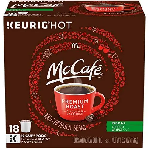 é Decaf Premium Medium Roast K-Cup Coffee Pods (18 Pods)