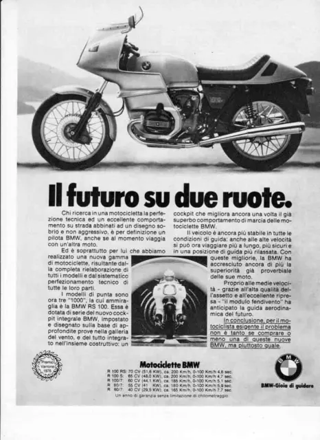 advertising Pubblicità -MOTO BMW  1977-MAXIMOTO MOTOSPORT  EPOCA- MOTO VINTAGE