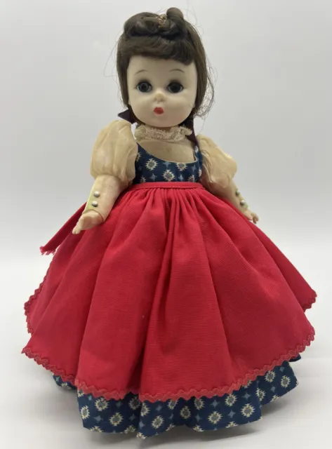Vintage 1960’s Madame Alexander Jo #783 Little Woman Doll Tagged Gown 8 IN Doll