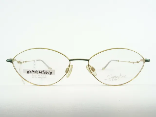 Elegant Women's Glasses Extra Lightweight Filigree 23ct Gold Schmetterligsform M