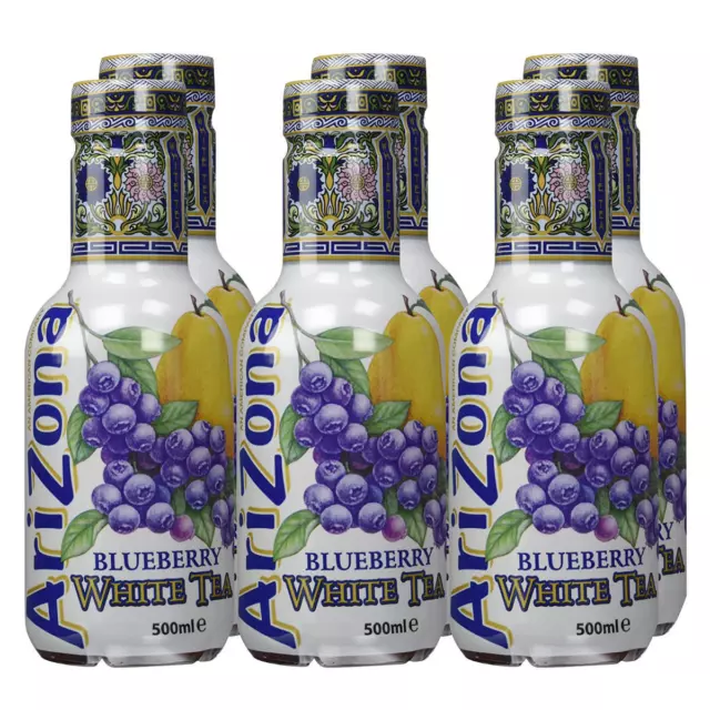 Arizona Blueberry White Tea Gusto Pet Perdere 500ml 6er Pack