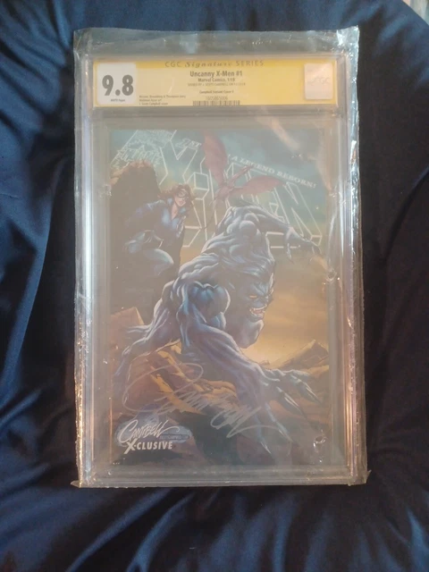 Uncanny X-Men #1 9.8 CGC SS Signed J.Scott Campbell, Variant Cover  2019