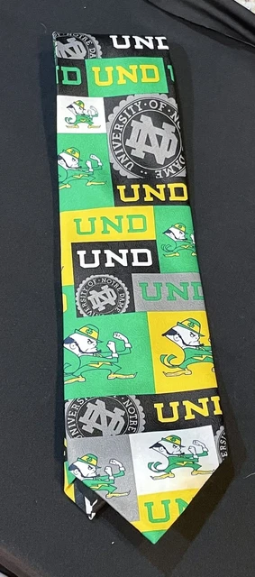 Ralph Marlin Men's Neck Tie Notre Dame Block & Play Novelty Football Irish Logo