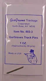Gargraves 803-3 Track Pins-Nickle 80each