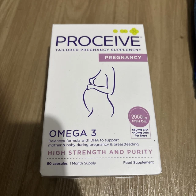 PROCEIVE CONCEPTION & Pregnancy Omega 3 – 60 Capsules – High Strength ...
